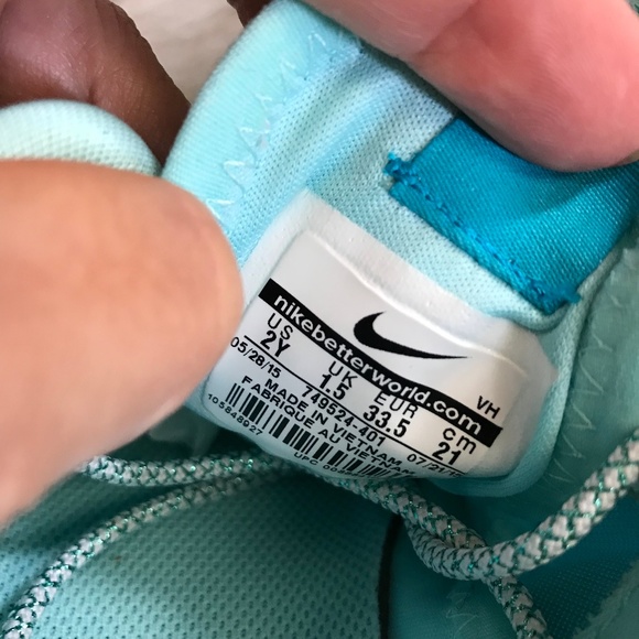 Nike Kaishi Print Copa Blue Lagoon White Sneakers - Picture 7 of 8